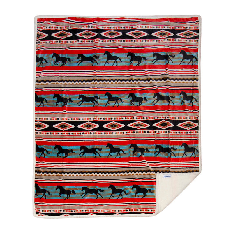  Jeté en sherpa Stallion Southwestern