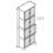 72.4" Tall Storage Cabinet Tall Storage Cabinet With 8 Doors And 4 Shelves ,Bookshelf Living Room, Kitchen, Dining Room, Office  Freestanding Storage Cabinet-1966271720