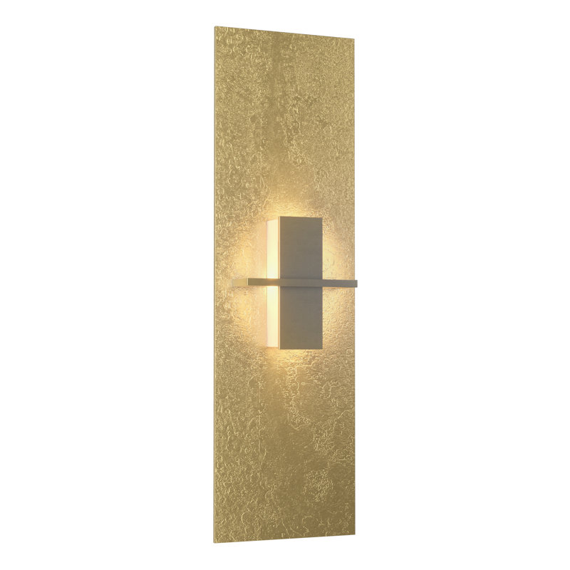 Aperture 1 - Light Flush Mount Sconce, White Art, Modern Brass