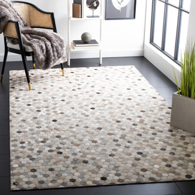 Tapis en cuir tissé à la main Cartwright Studio