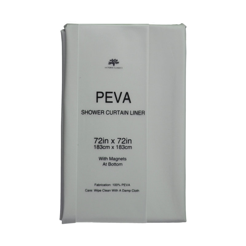 Doublure de rideau de douche PEVA, gris