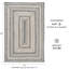 Tapis réversible haut de gamme en jute tressé Birch, couleur ivoire/gris-909699501