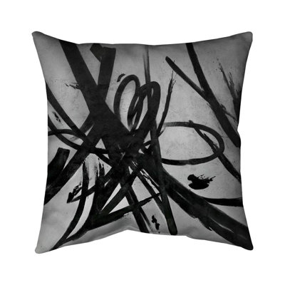 Circular Strokes Square Pillow Cover & Insert