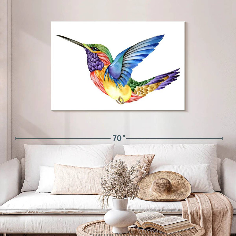 Brampt Vivid Hummingbird, 30" H x 45" W