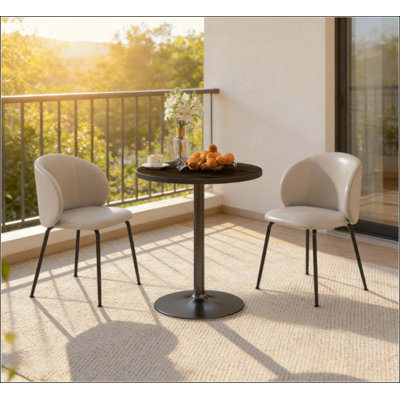 Table de salle à manger ronde de style moderne, petite table de cuisine, pour petits espaces