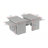 Modern Coffee Table Set (2 Pieces), Large: 43.3 x 11.8 x 17.7 inches & Small: 9.8 x 15.4 x 23.2 inches | 100% Melamine Coated Particle Board, Durable & Stylish for Living Room or Office Decor-105523780