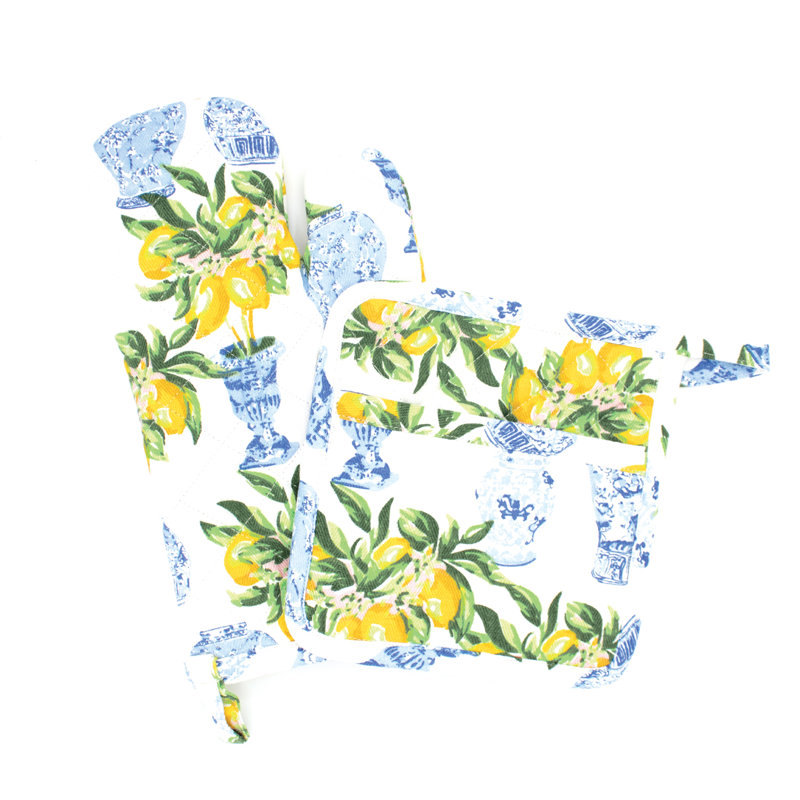 Ensemble de mitaines de citron et gingembre