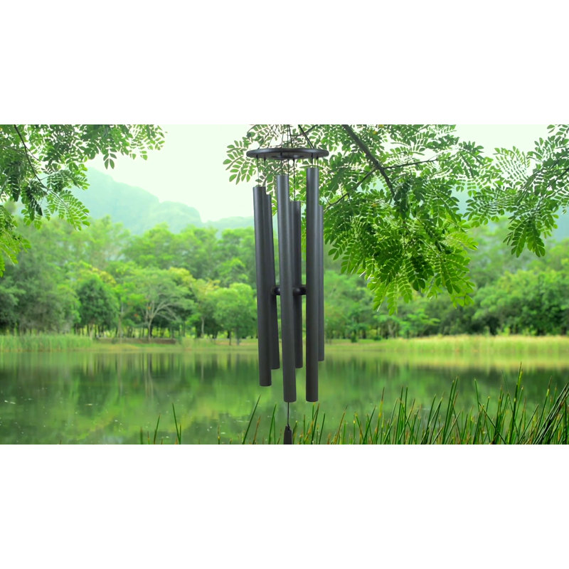 Terra Bronze 50" Powder-Coated Aluminum Outdoor Wind Chime