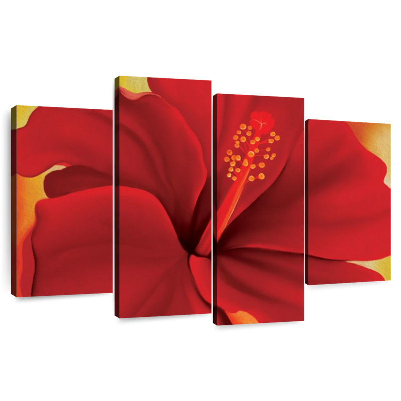 Hibiscus rouge Harnek, H 22 po x l 36 po