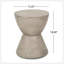 Table d'appoint d'extérieur MGO, gris clair