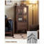 Vitrines en bois massif noisette + verre