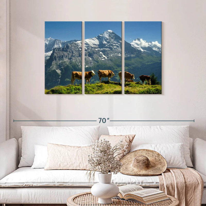 Brampt Hereford Cow Exodus, 28" H x 45" W