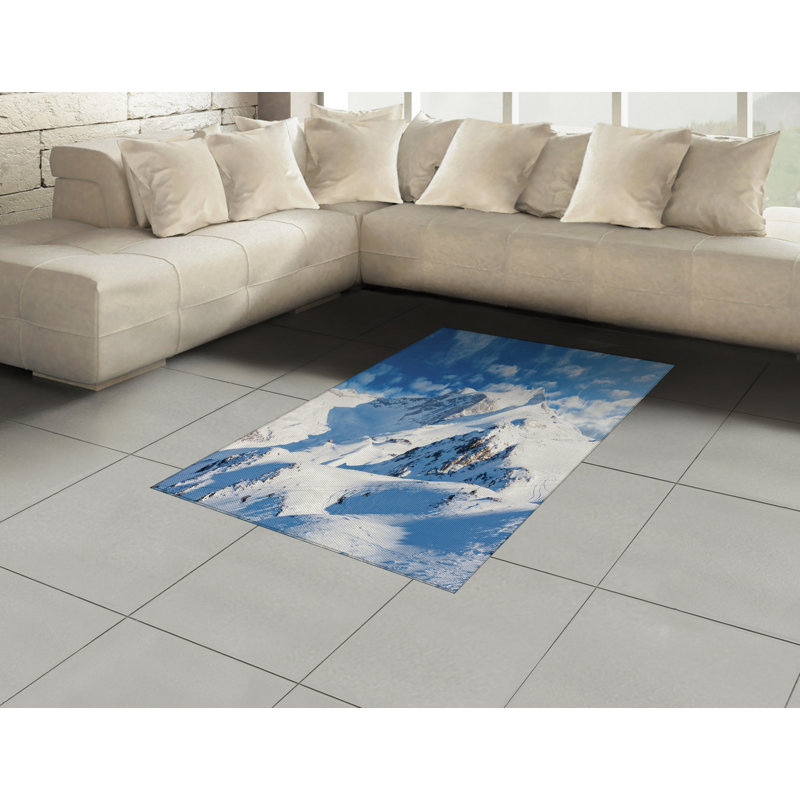 Tapis de montagne à haute densité en fibre de polyester, Rectangle— 4 pi x 5 pi 8 po