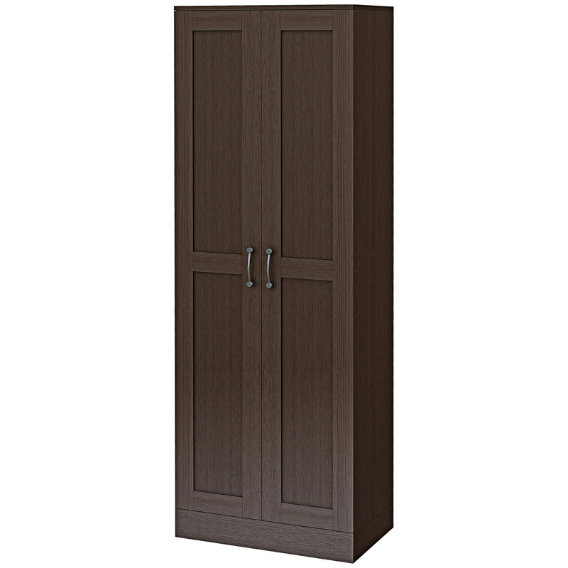 Armoire de rangement moderne avec tablettes de rangement mobiles, Brun