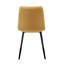 38 cm H Velvet Side Chair in Gold