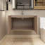 Meuble-lavabo simple 30 po avec plateau en acrylique Ruslans