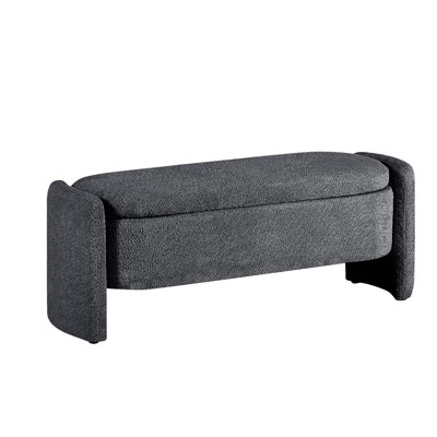 Chrysander Polyester Upholstered Storage Bench -  Wrought Studioâ¢, 4357BE8A047E4A18A414634A1F0025DF