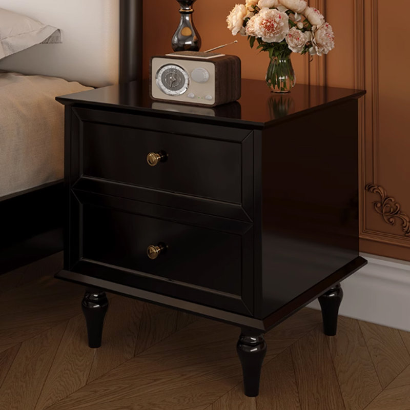 Black Bedside Storage Premium