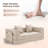 Convertible Sofa Bed - Foldable Upholstered Couch with Cupholders & Storage Pockets- Modular Sectional for Living Room, Bedroom, Studio - Compression Sofa in Box-552691727