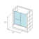 Gradient 59.63" W x 58.06" H Double Sliding Bath Door with CleanCoat® Technology