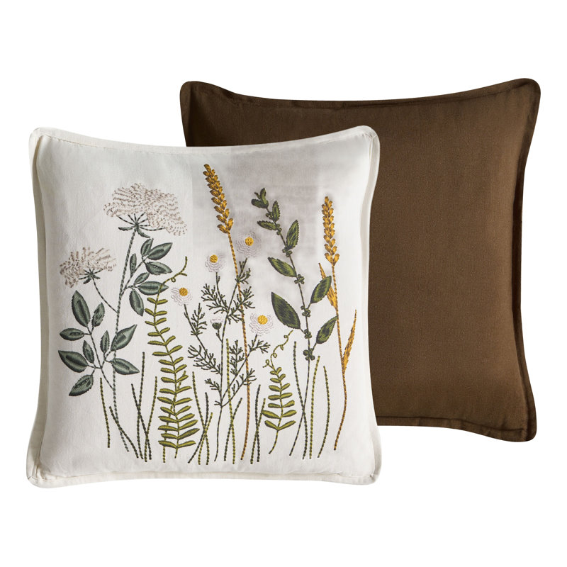 Floral Square Throw Cushion