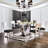Bagdai 6 - Person Pedestal Base Dining Set