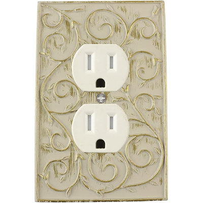 No Subject 1 - Gang Duplex Outlet Standard Wall Plate