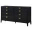 Commode 8 tiroirs Orlandis - noir