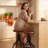 Swivel Counter Stool with Metal Frame-1034073683-951660729