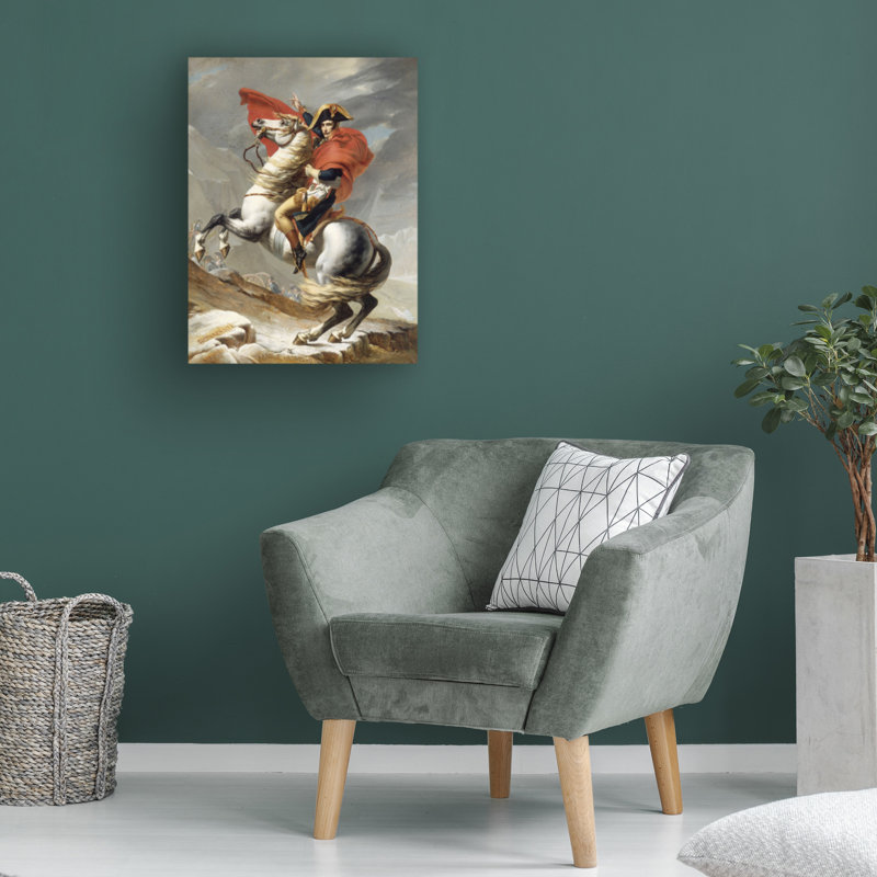 Art sur toile, Collection de maîtres bolognais, Napoléon traversant les Alpes, H 14 po x l 19 po