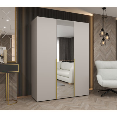 Wardrobe Cante 2, Mirror, Standard Doors