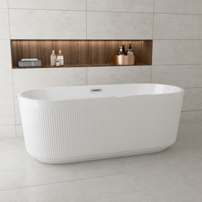 Sedona Casainc Freestanding Soaking Acrylic Bathtub