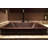 19" Rectangle Skirted Vessel Hammered Copper Sink