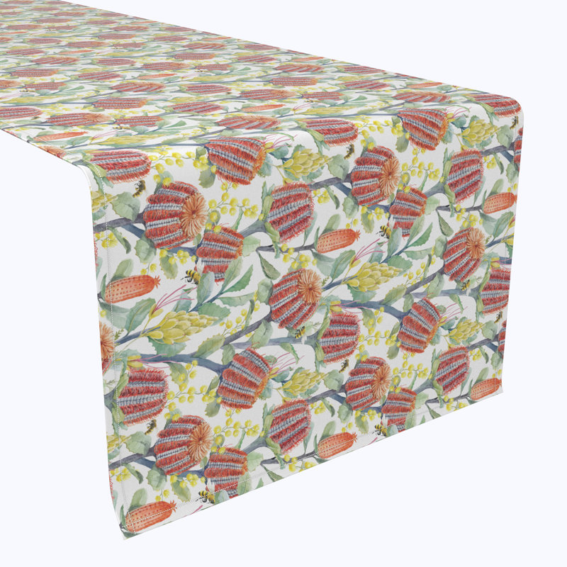 Garin Australian Banksia Table Runner, 108" x 14"