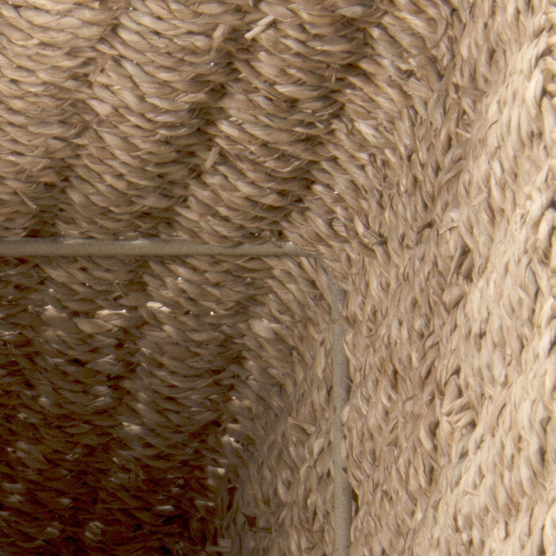 Panier d'escalier en osier avec poignées Bertram, Beige