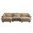 Versatile Modular Sofa with Movable Ottomans and Plush Pillows for Cozy Living