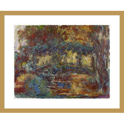 Le pont japonais par Claude Monet, impression giclée sur cadre