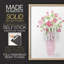 Boho Pinwheel Bouquet I, reproduction encadrée - bois massif