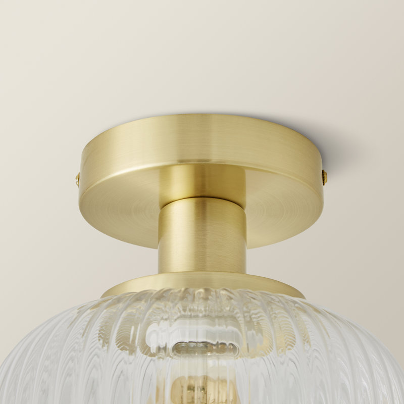 Calpe Glass Flush Mount, Yes