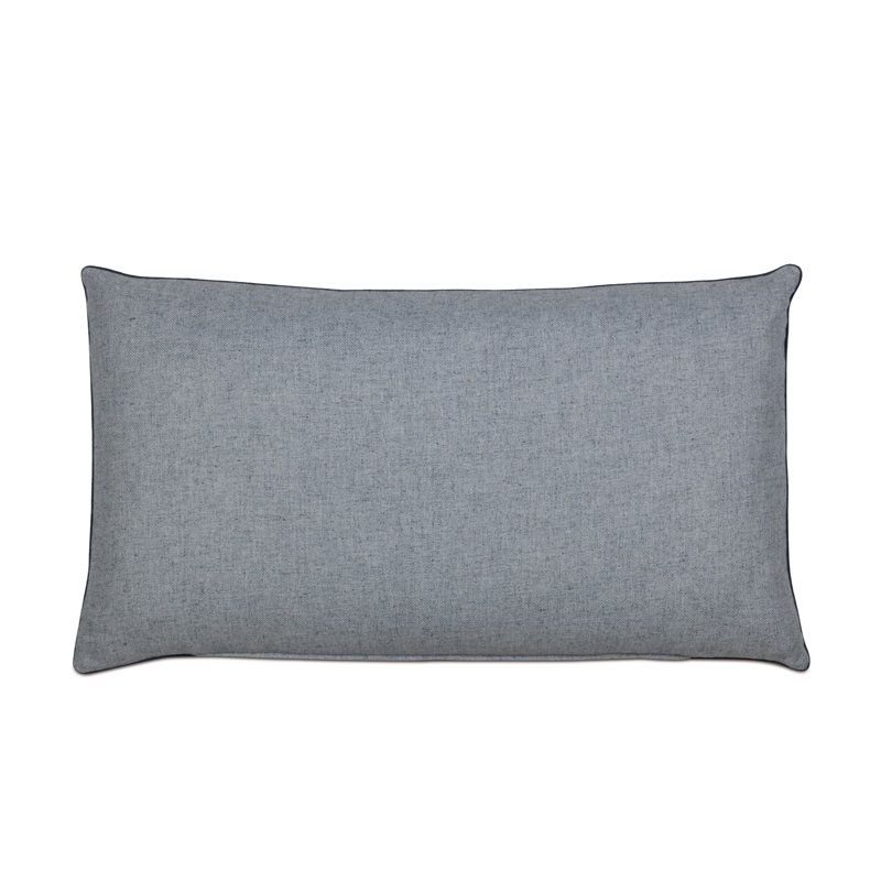 Laurel Polyester Geometric Sham Set, King, Denim