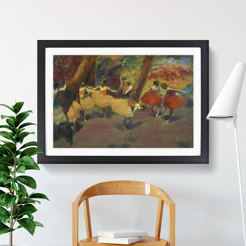 Before the Performance by Edgar Degas - Picture Frame Painting, Black Framed, 27cm H x 36cm W x 2cm D