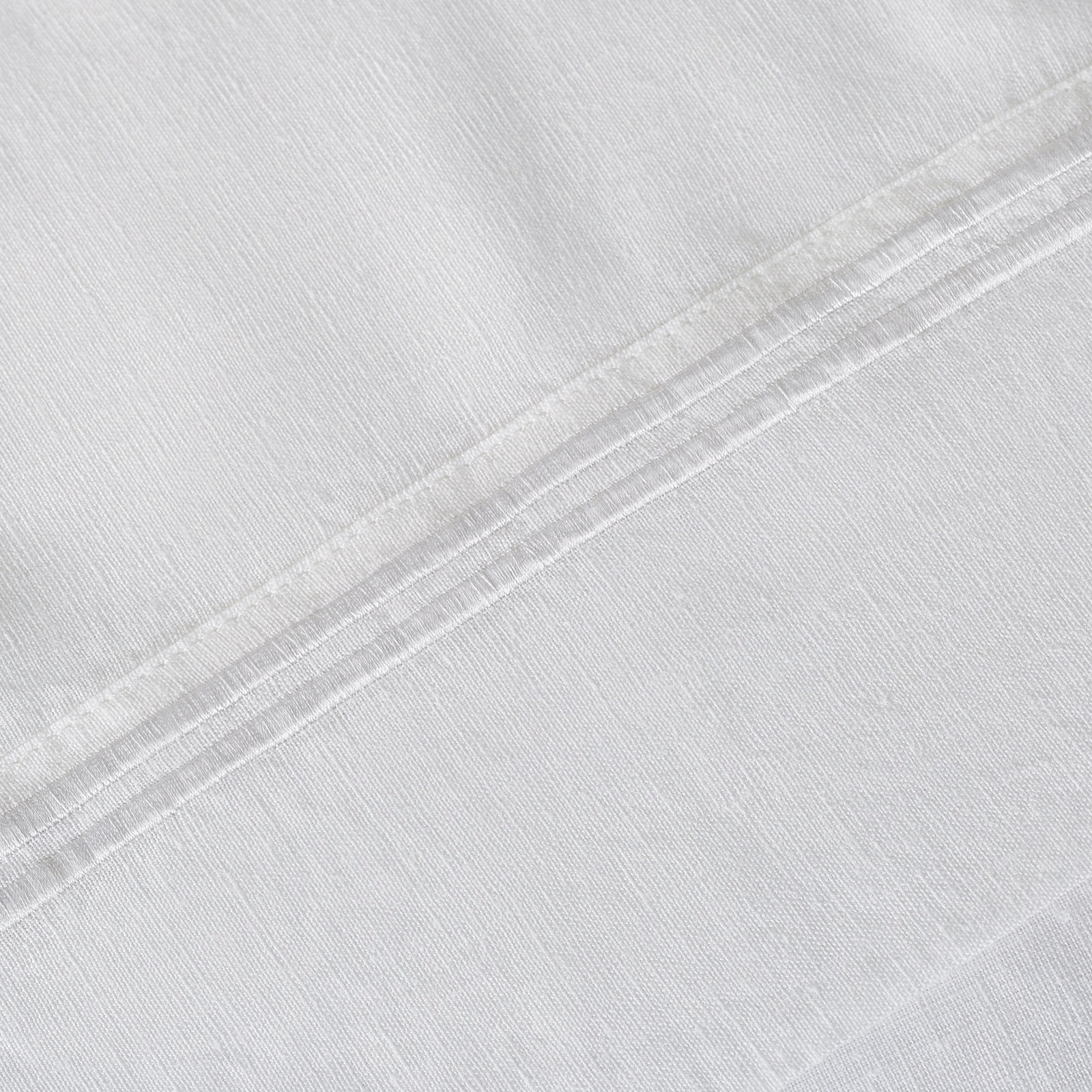 Benin 100% Linen Sheet Set, Queen Sheet Set + 1 Fitted Sheet + 2 Pillowcases, White