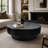 Round Coffee Table with Storage Solid Wood Veneered Modern Coffee Table Accent Tea Table for Living Room, Bedroom, Apartment or Office-223497697-223497699