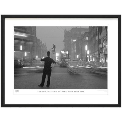 London, Holborn, Evening Rush Hour 1958 by Francis Frith - Single Picture Frame Print