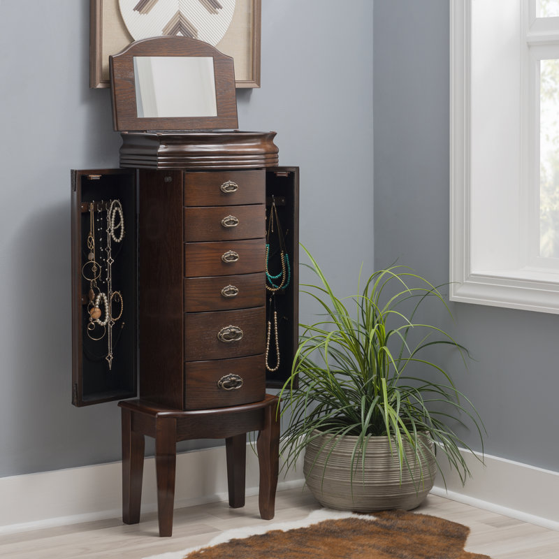 Casias 15'' Wide Freestanding Jewelry Armoire