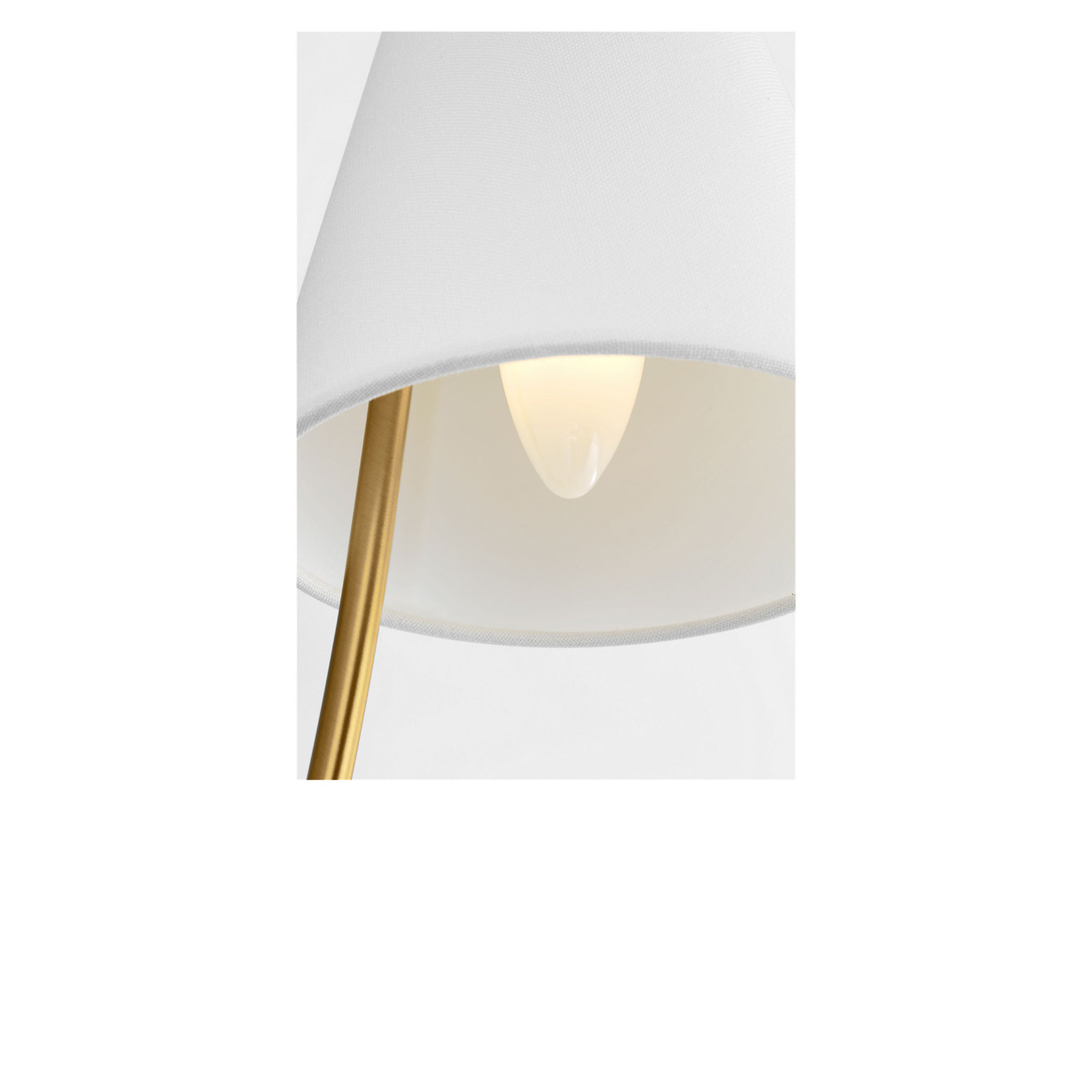 Reyes 2-Light Armed Sconce, Burnished Brass