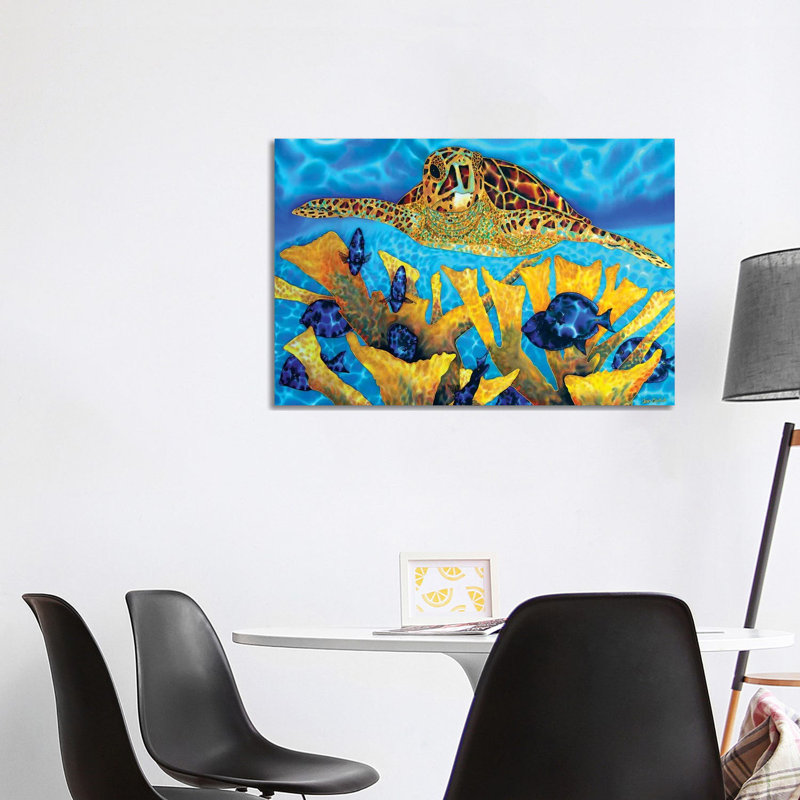 Hawksbill & Tangs Daniel Jean-Baptiste by Daniel Jean-Baptiste - Wrapped Canvas Print, 101.6 cm H x 66.04 cm W x 3.175 cm D