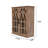 Vintage Wall-Mounted Storage Cabinet with Decorative Cutout Doors, Rustic Wooden Design for Various Rooms-1501230940