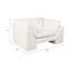 Fauteuil d'appoint 55 po Belova, blanc