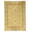 Hand Knotted Wool Area Rug in Gold